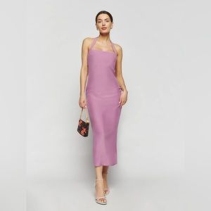 Reformation alli silk dress in sugar plum size 2